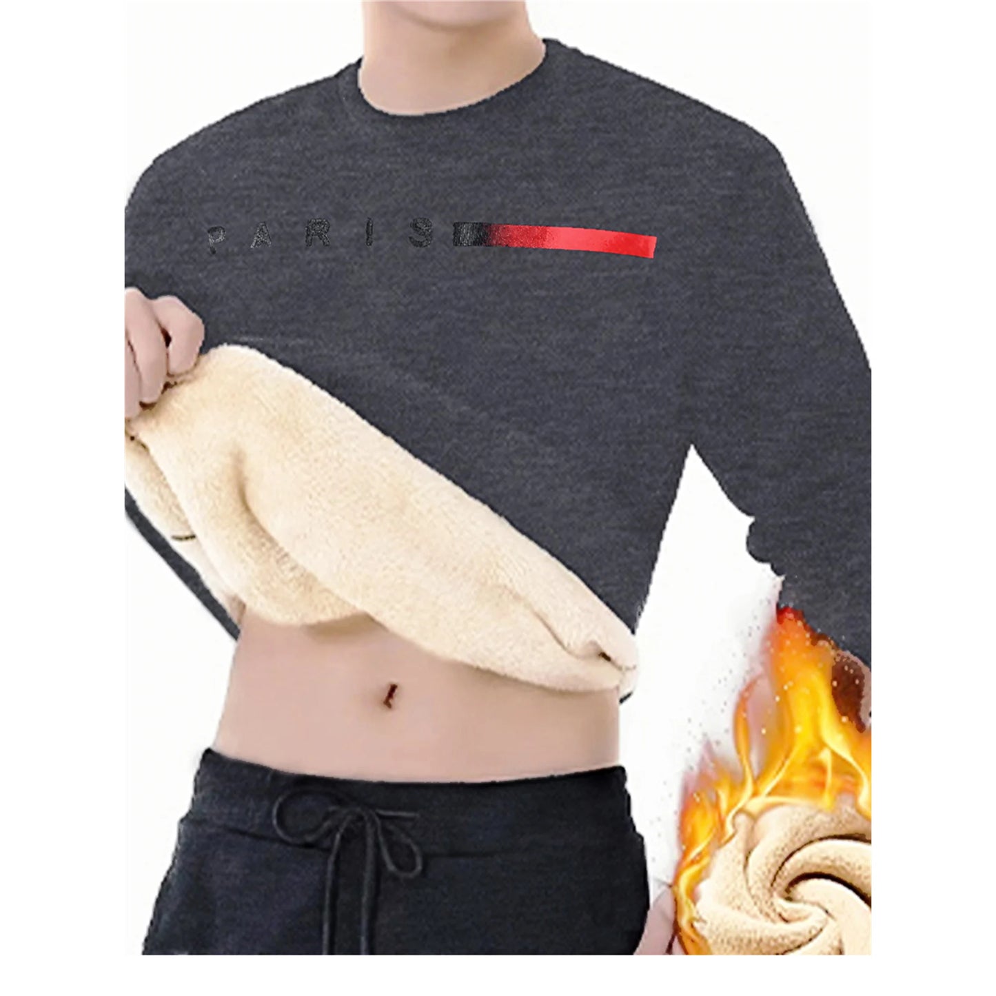 Cashmere round neck men's winter thick cashmere under a warm cashmere