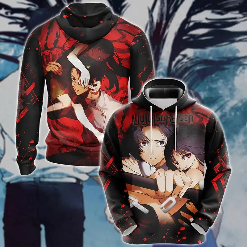 Anime HD Printing Mens Women Universal Hoodies Autumn Fashion Street Men Sweatshirts Casual Loose Men Clothing Tops Hoodies