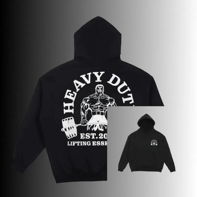 Wake The Beast Printed Men's and Women's Cotton Hoodies Without Drawstring Loose Warm Sweater Long Sleeve Plush Pullover
