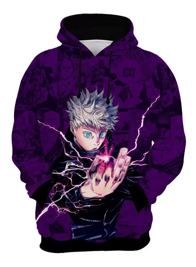 Anime HD Printing Mens Women Universal Hoodies Autumn Fashion Street Men Sweatshirts Casual Loose Men Clothing Tops Hoodies