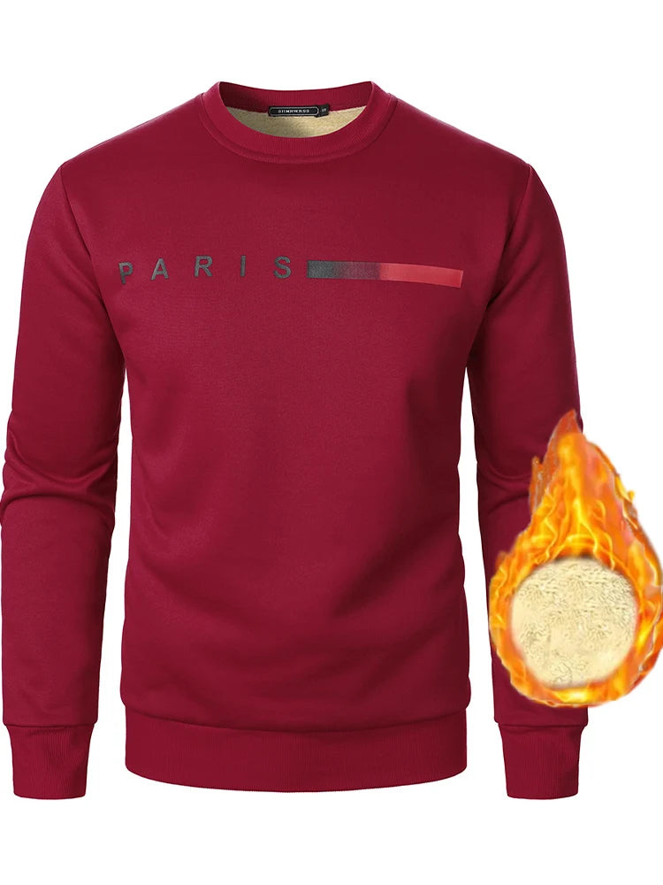 Cashmere round neck men's winter thick cashmere under a warm cashmere