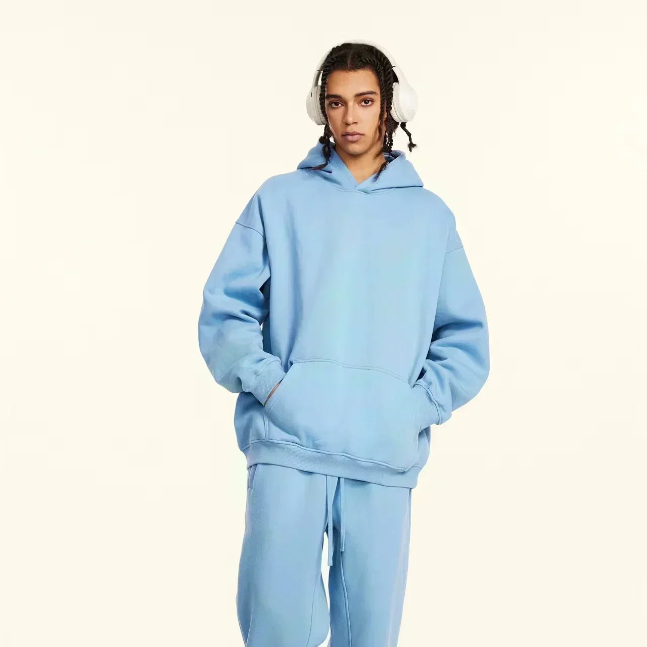 Wake The Beast Printed Men's and Women's Cotton Hoodies Without Drawstring Loose Warm Sweater Long Sleeve Plush Pullover