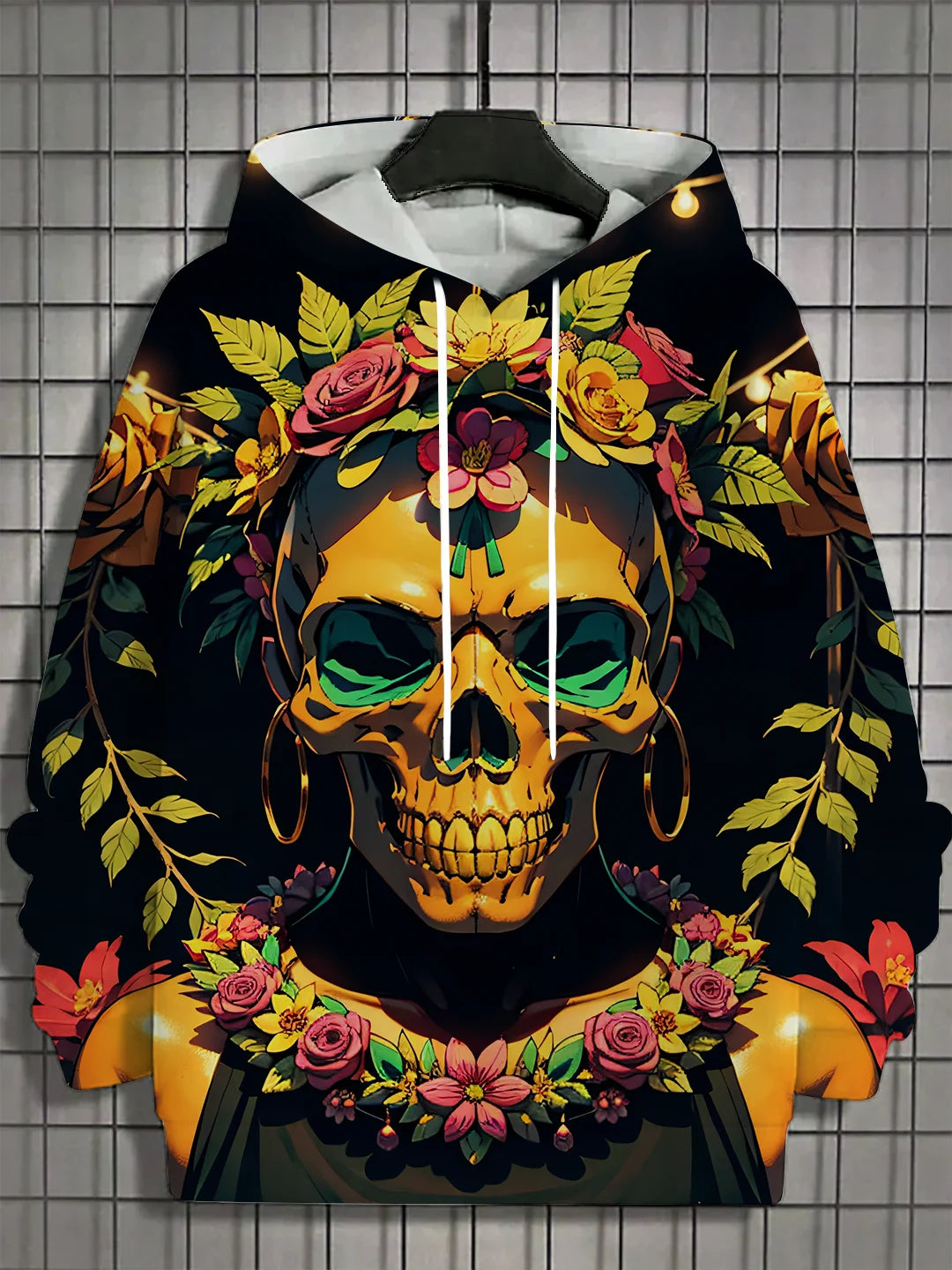 2024 New Men's 3D Mexican Day of the Dead Printed Hoodie for Men and Women Casual Fashion Men's Hoodie Street Men's Tops