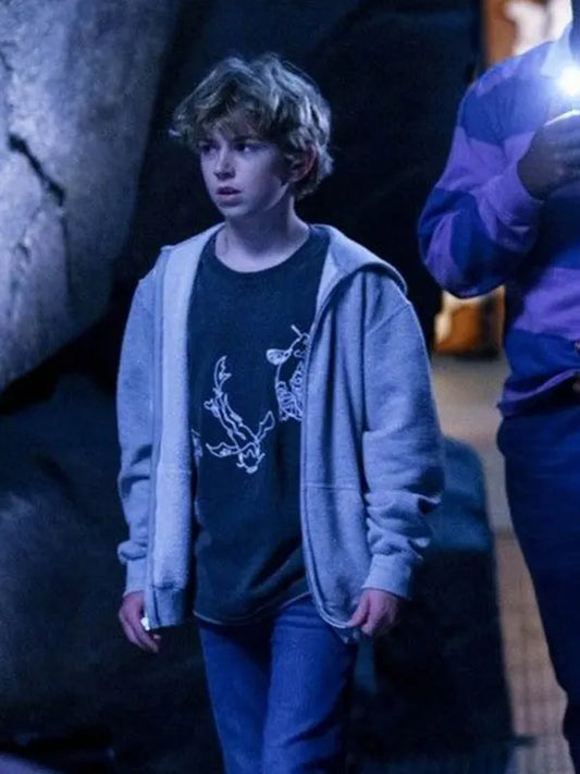 Secret Headquarters Walker Scobell Grey Hoodie