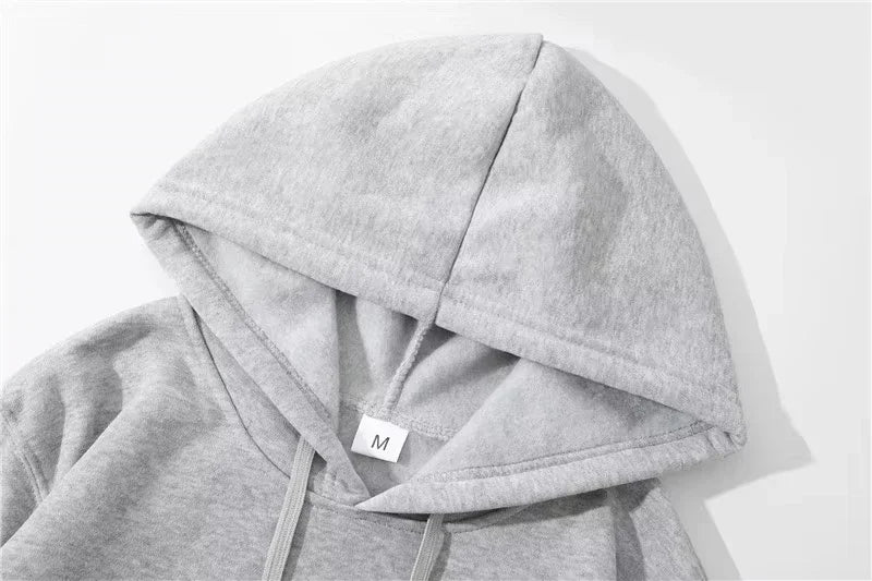 Wake The Beast Printed Men's and Women's Cotton Hoodies Without Drawstring Loose Warm Sweater Long Sleeve Plush Pullover