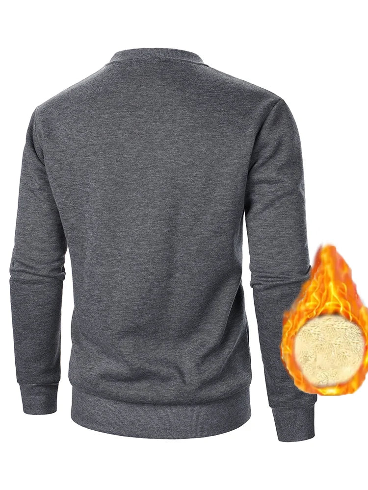 Cashmere round neck men's winter thick cashmere under a warm cashmere