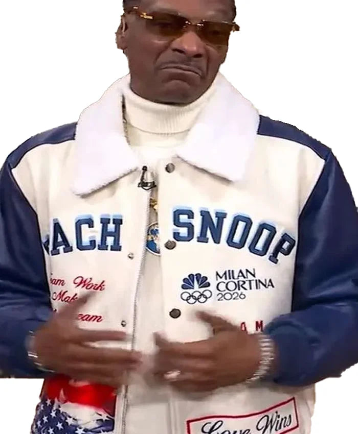 Snoop Dogg Team USA Coach Varsity Jacket  - Recreated
