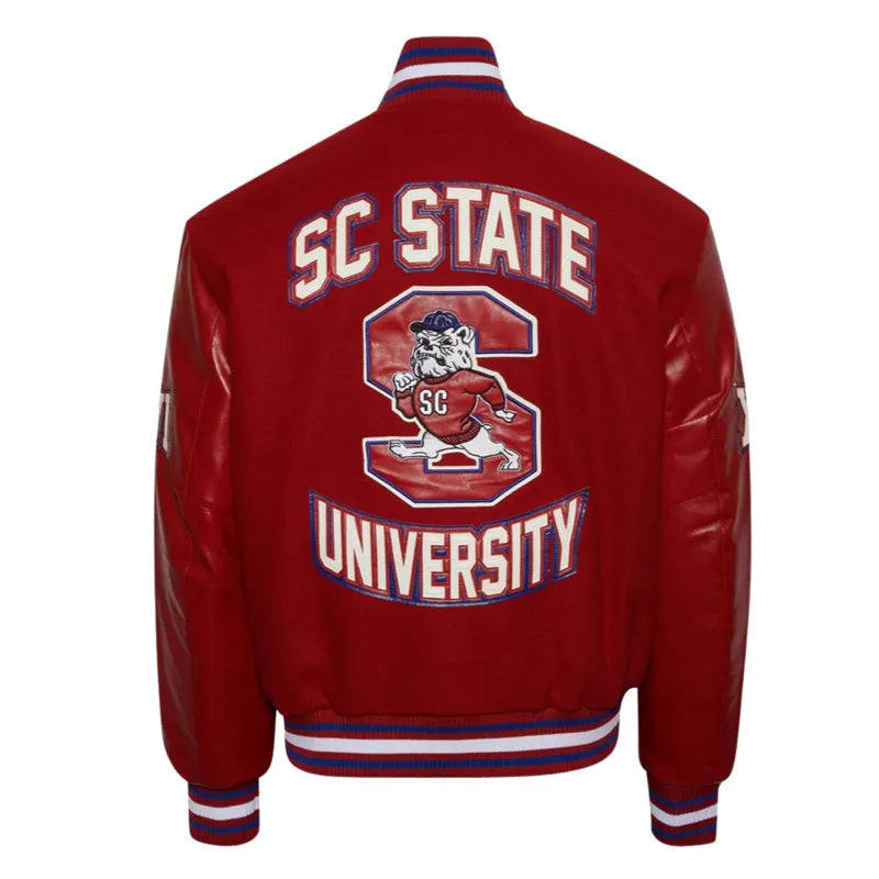 South Carolina State University Red Varsity Jacket  - Recreated