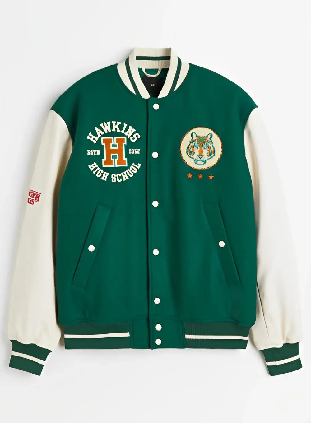 Stranger Things Wool-Blend Baseball Jacket  - Recreated