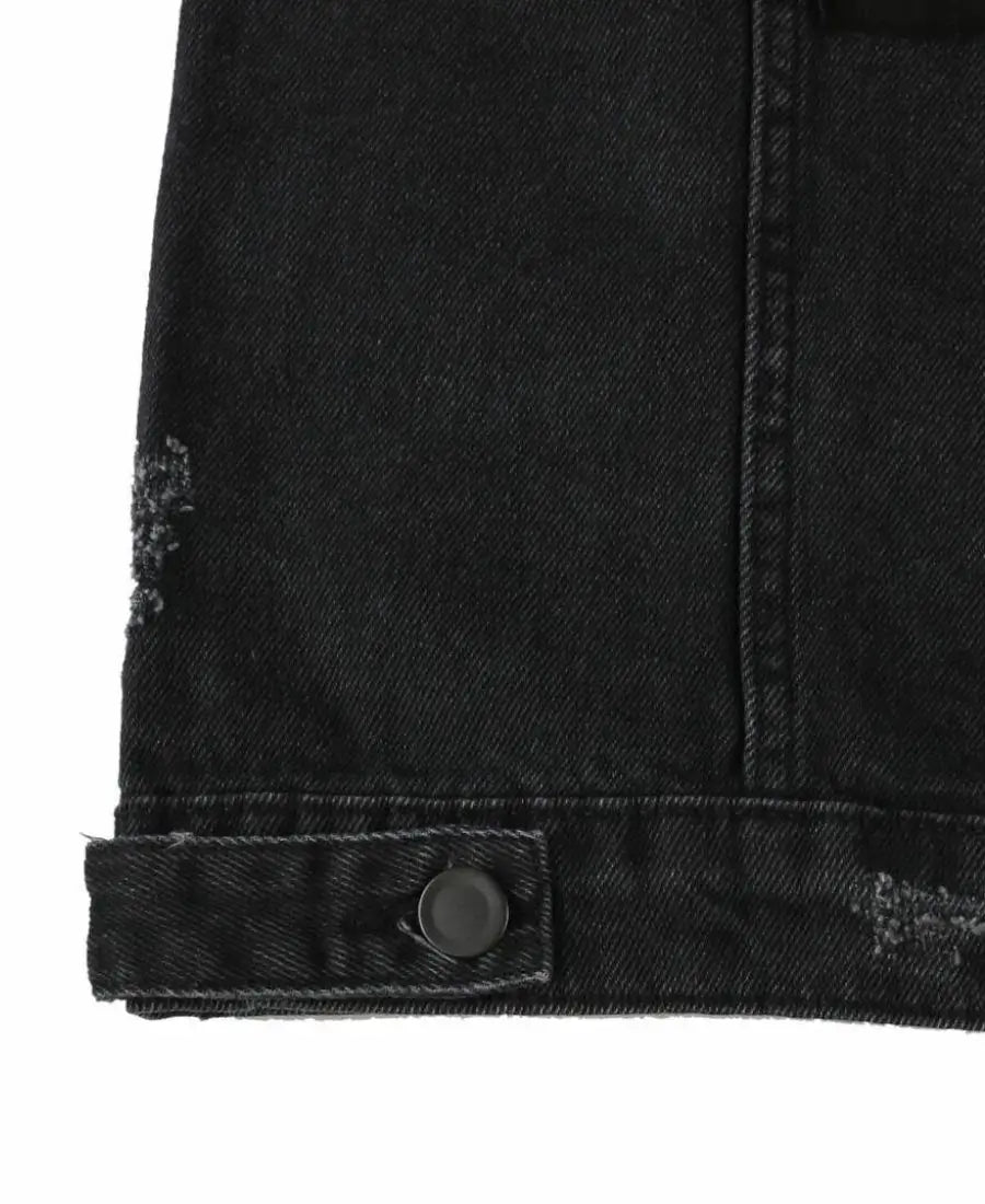 Stranger Things Hellfire Club Black Denim Vest