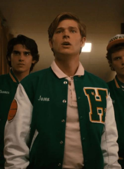 Stranger Things S4 Green Baseball Varsity Jacket