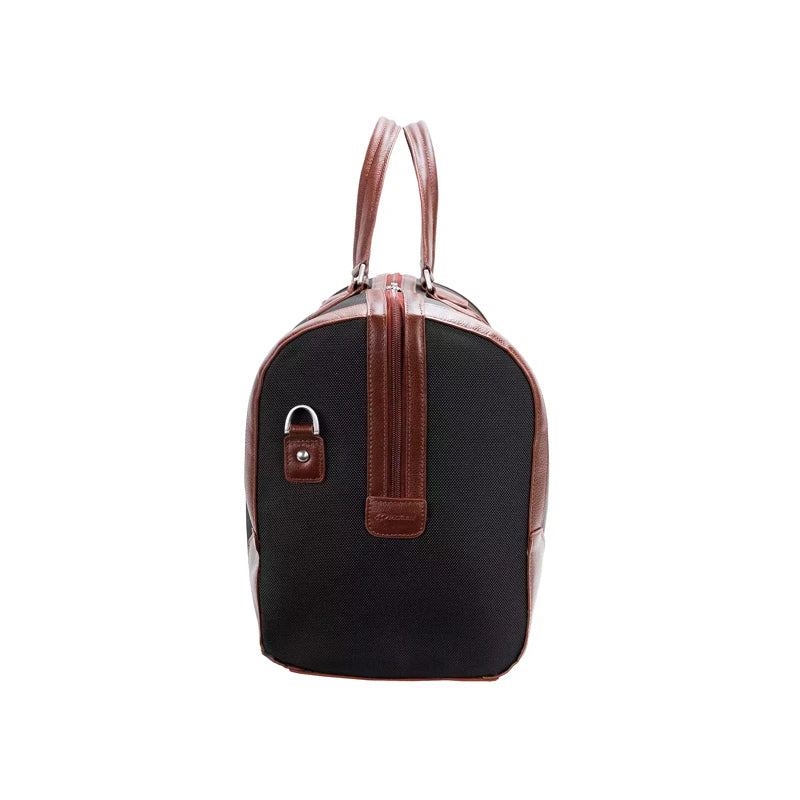 Stylish Black And Brown Mens Duffle Bag Travel