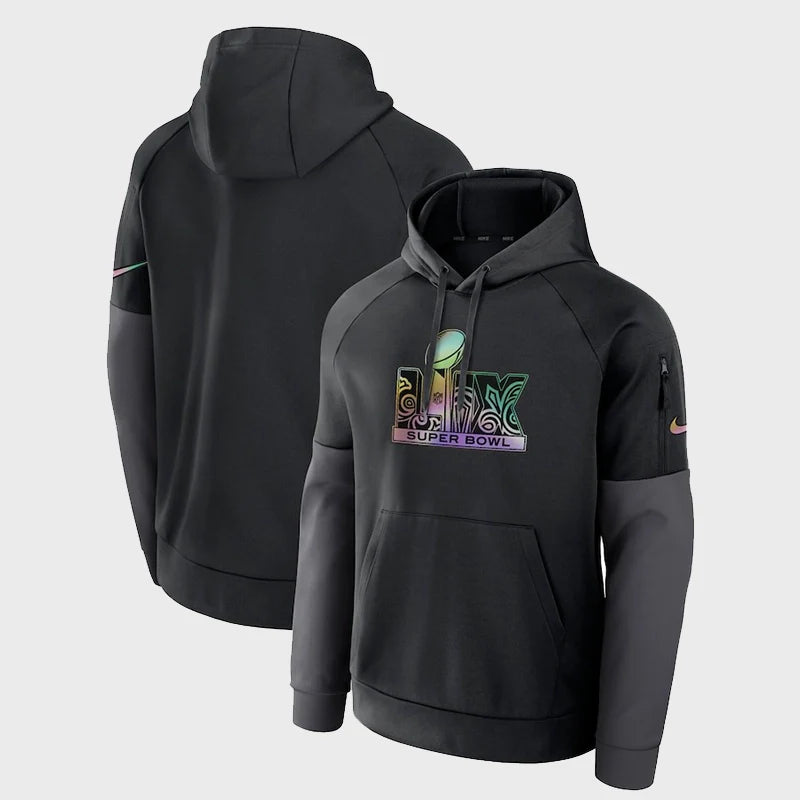 Super Bowl LIX Nike Black Fitness Performance Hoodie