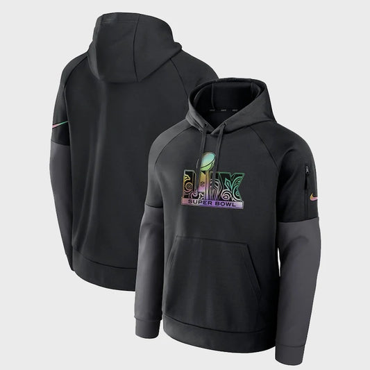 Super Bowl LIX Nike Black Fitness Performance Hoodie