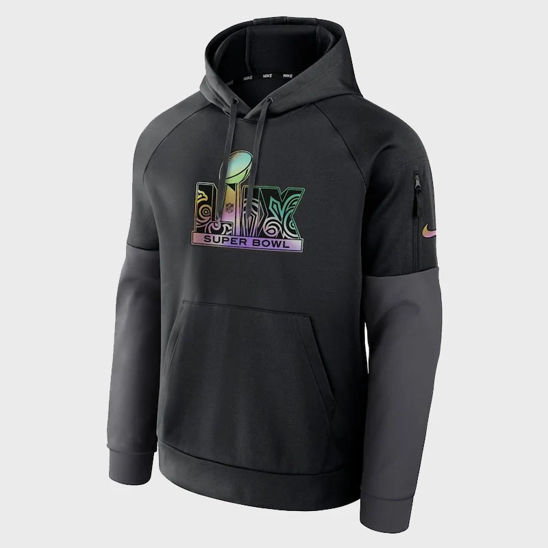 Super Bowl LIX Nike Black Fitness Performance Hoodie
