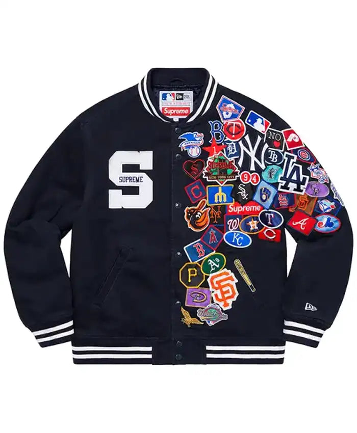 Supreme x New Era x MLB Varsity Jacket  - Recreated