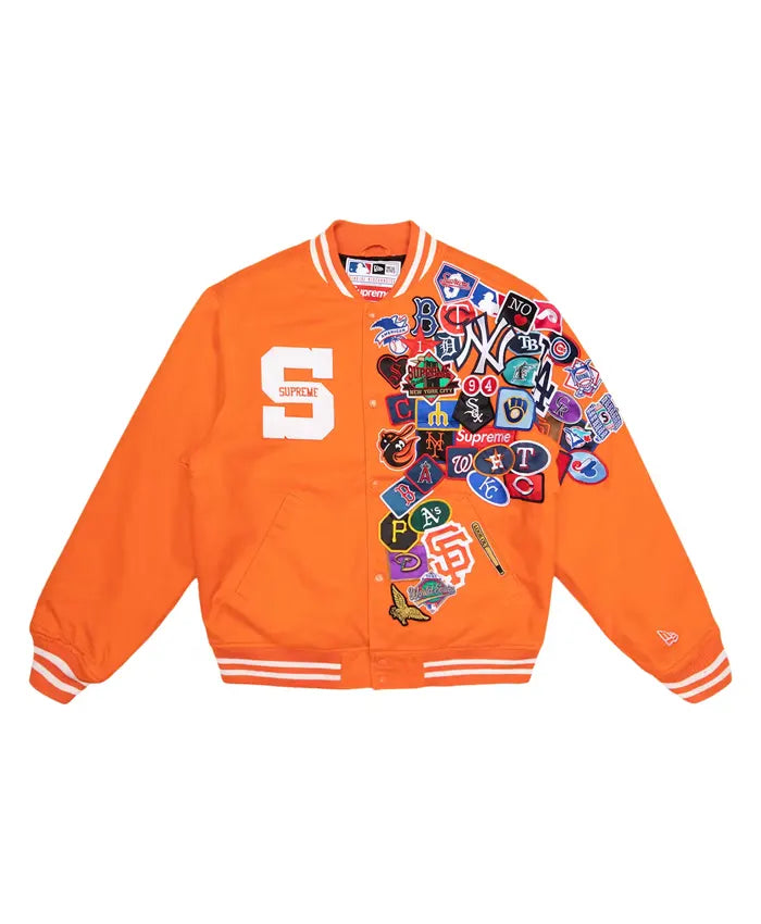 Supreme x New Era x MLB Varsity Jacket  - Recreated