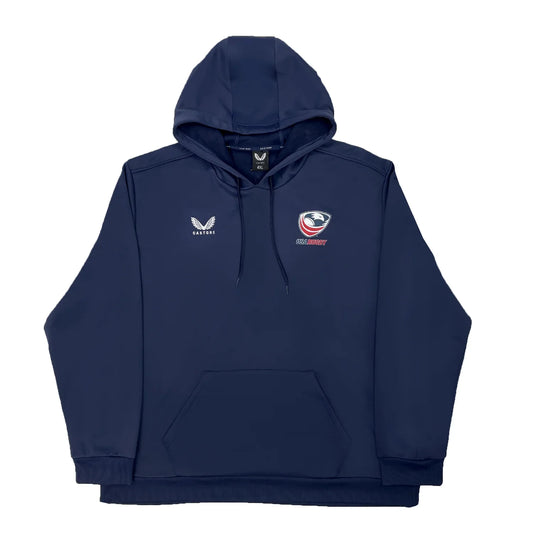 USA Rugby Brush Back Overhead Blue Hoodie – Recreated Edition