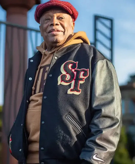 TRUE x Nike x San Francisco 49ers Destroyer Varsity Jacket  - Recreated