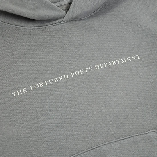 Taylor Swift The Tortured Poets Department Gray Hoodie