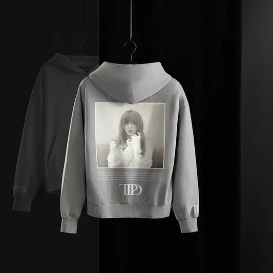Taylor Swift The Tortured Poets Department Gray Hoodie