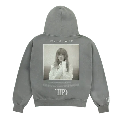 Taylor Swift The Tortured Poets Department Gray Hoodie