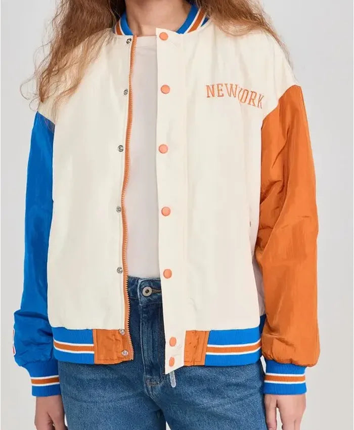 NY Knicks Varsity Jacket  - Recreated