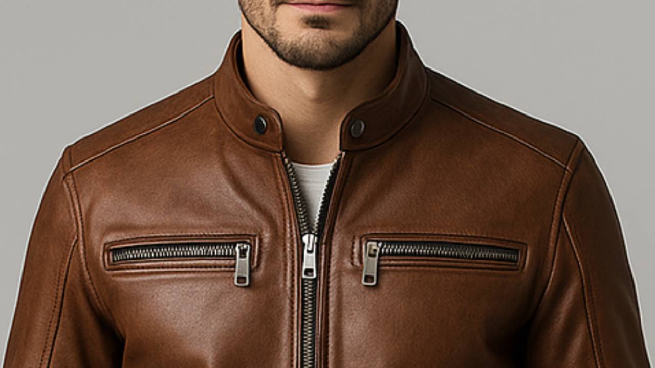 Thomas Leather Brown Jacket - Men Leather Jacket Brown