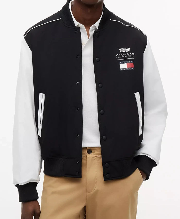 Tommy x Cadillac F1 Team Varsity Bomber Jacket  - Recreated