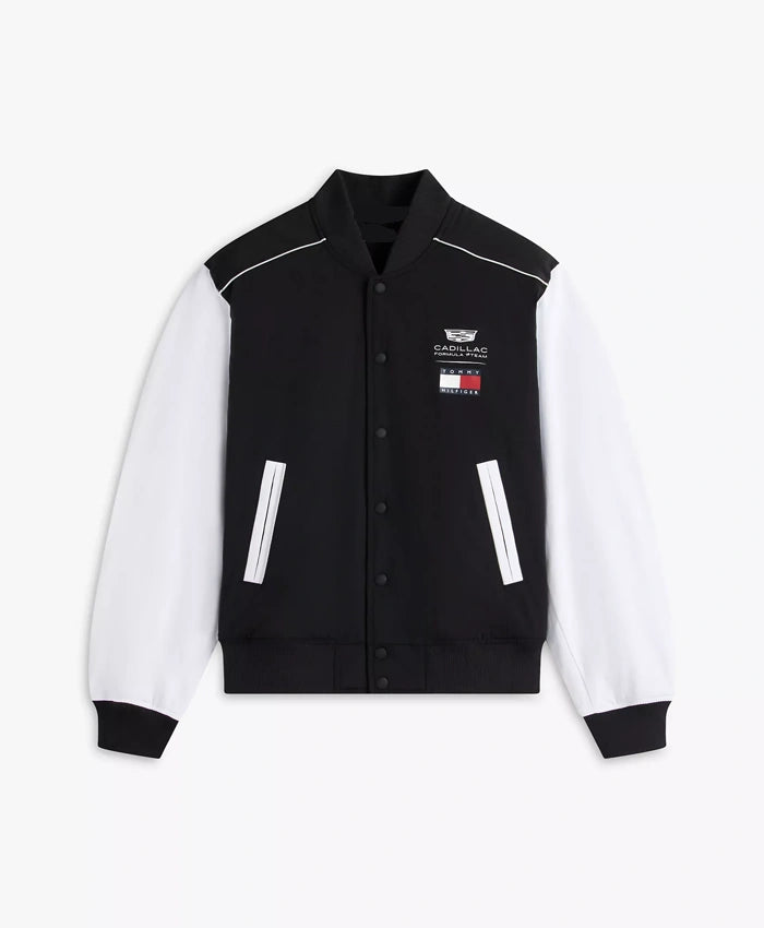 Tommy x Cadillac F1 Team Varsity Bomber Jacket  - Recreated