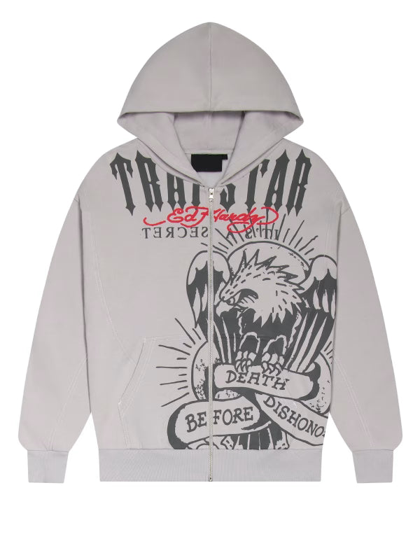 Trapstar x Ed Hardy DBD Zip-Up Hoodie