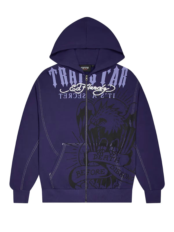 Trapstar x Ed Hardy DBD Zip-Up Hoodie
