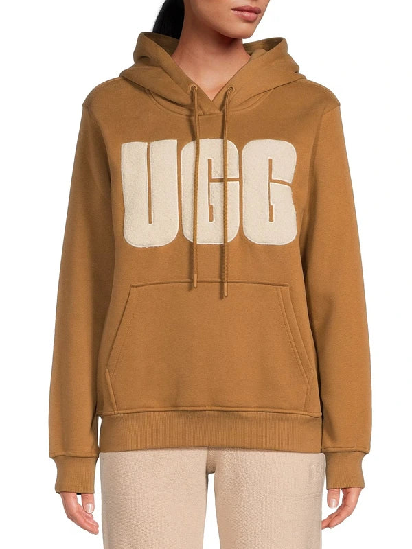 UGG Rey Fuzzy Logo Hoodie – Recreated Edition