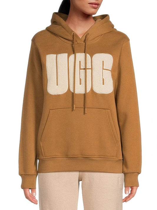 UGG Rey Fuzzy Logo Hoodie – Recreated Edition
