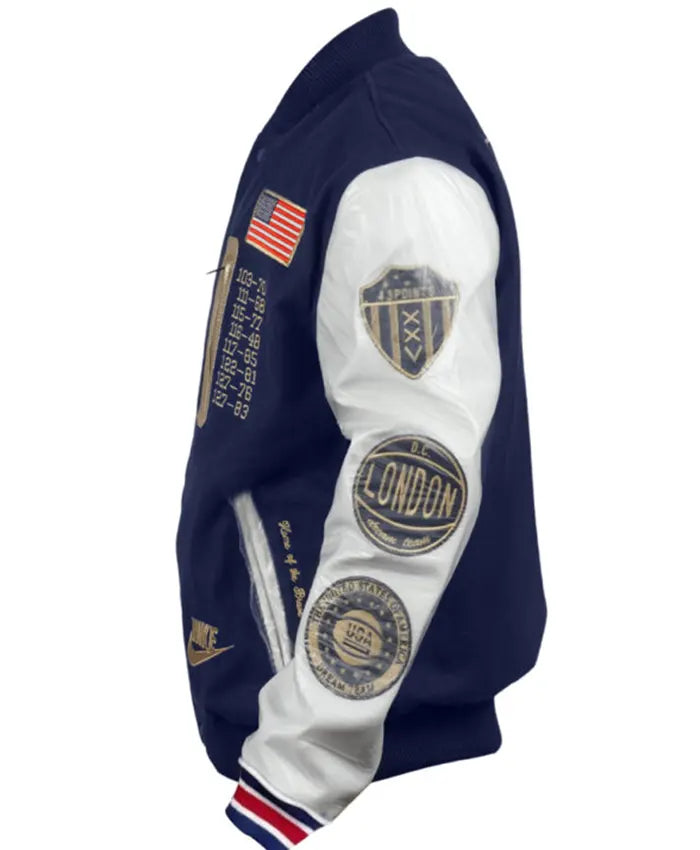 Men’s USA Dream Team Destroyer Varsity Jacket  - Recreated