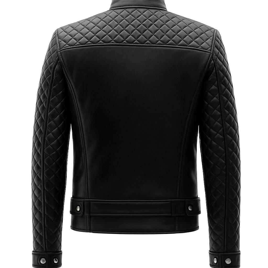 Vinnie Black Leather Jacket - Men Leather Jacket Black