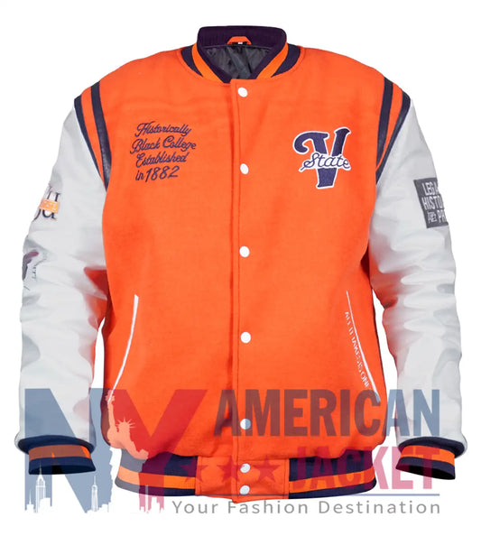 Virginia State University Motto 2.0 Varsity Jacket  - Recreated