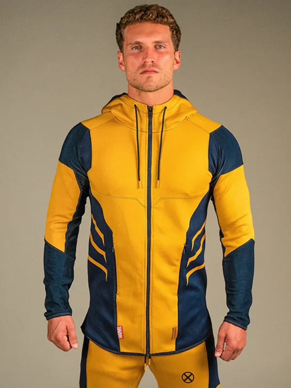 Wolverine Yellow Zip-Up Hoodie