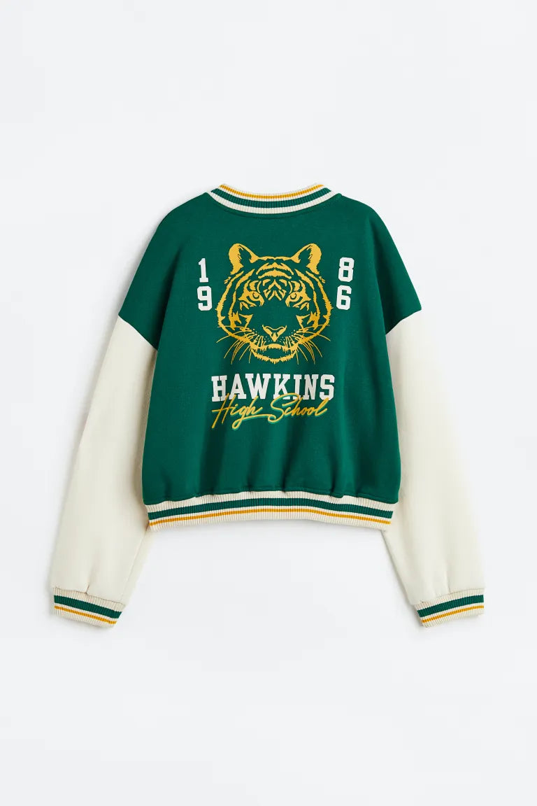 Womens Hawkins Tiger Baseball Varsity Jacket
