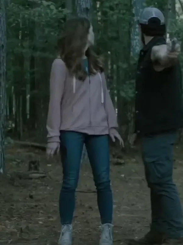 Wrong Place 2022 Chloe Pink Zip-Up Hoodie