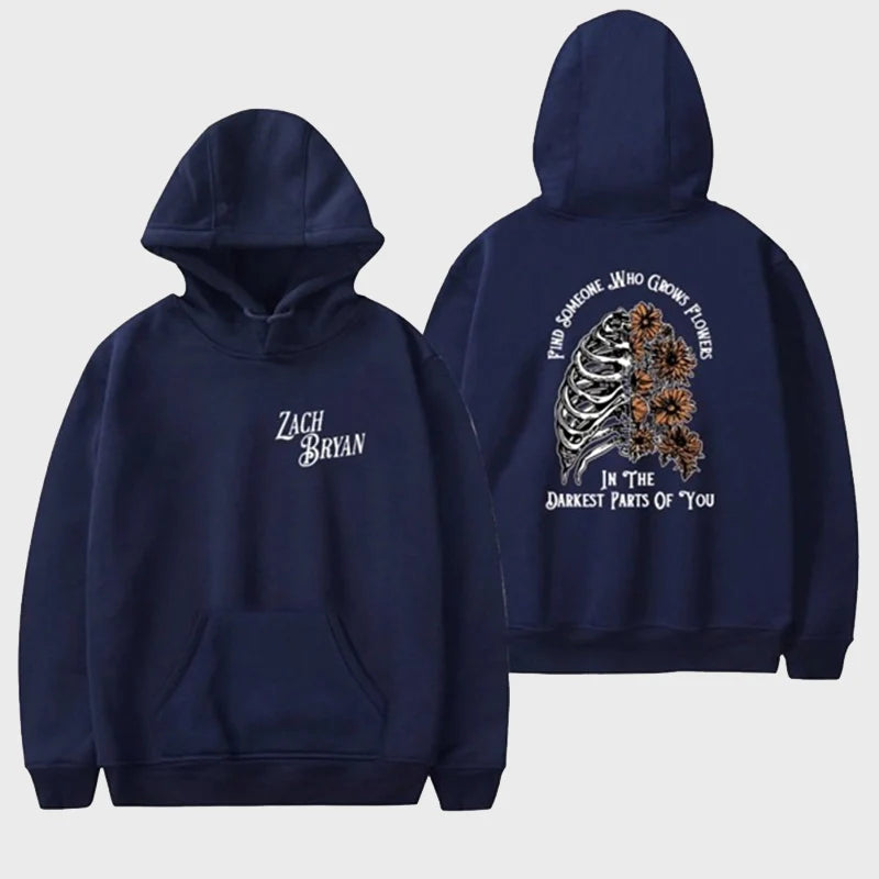 Zach Bryan “Find Someone Who Grows Flowers in the Darkest Part of You” Hoodie