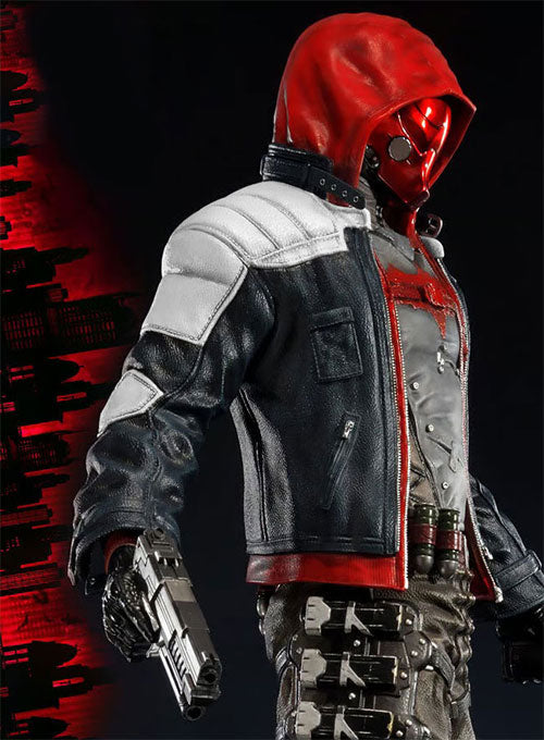 Batman Arkham Knight Hooded Leather Jacket