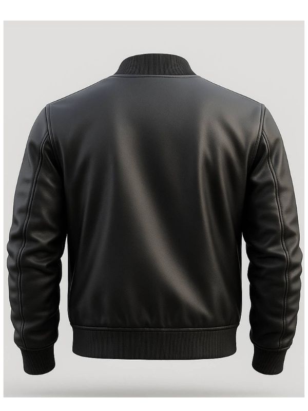 Carter Black Leather Jacket - Men Leather Jacket Black
