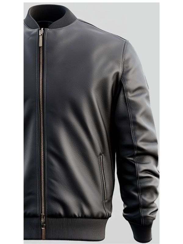 Carter Black Leather Jacket - Men Leather Jacket Black