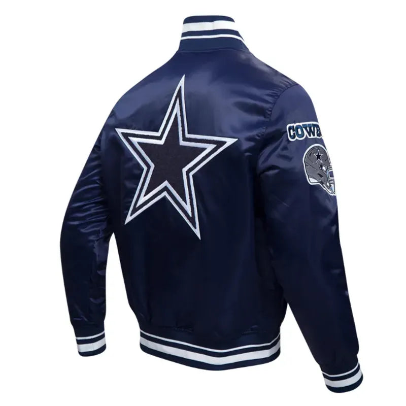 Dallas Cowboys Mashup Classic Rib Satin Jacket