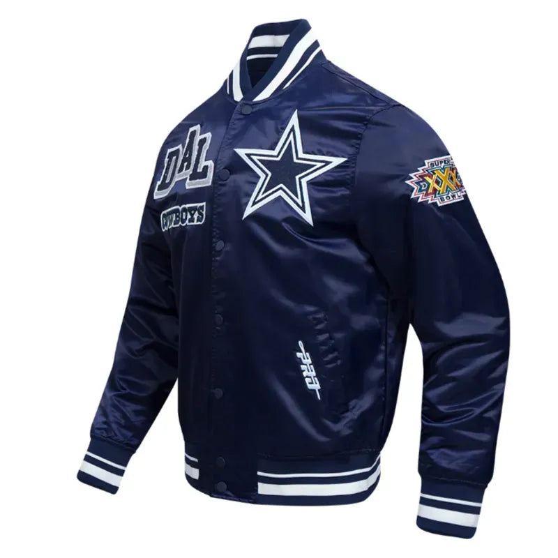 Dallas Cowboys Mashup Classic Rib Satin Jacket