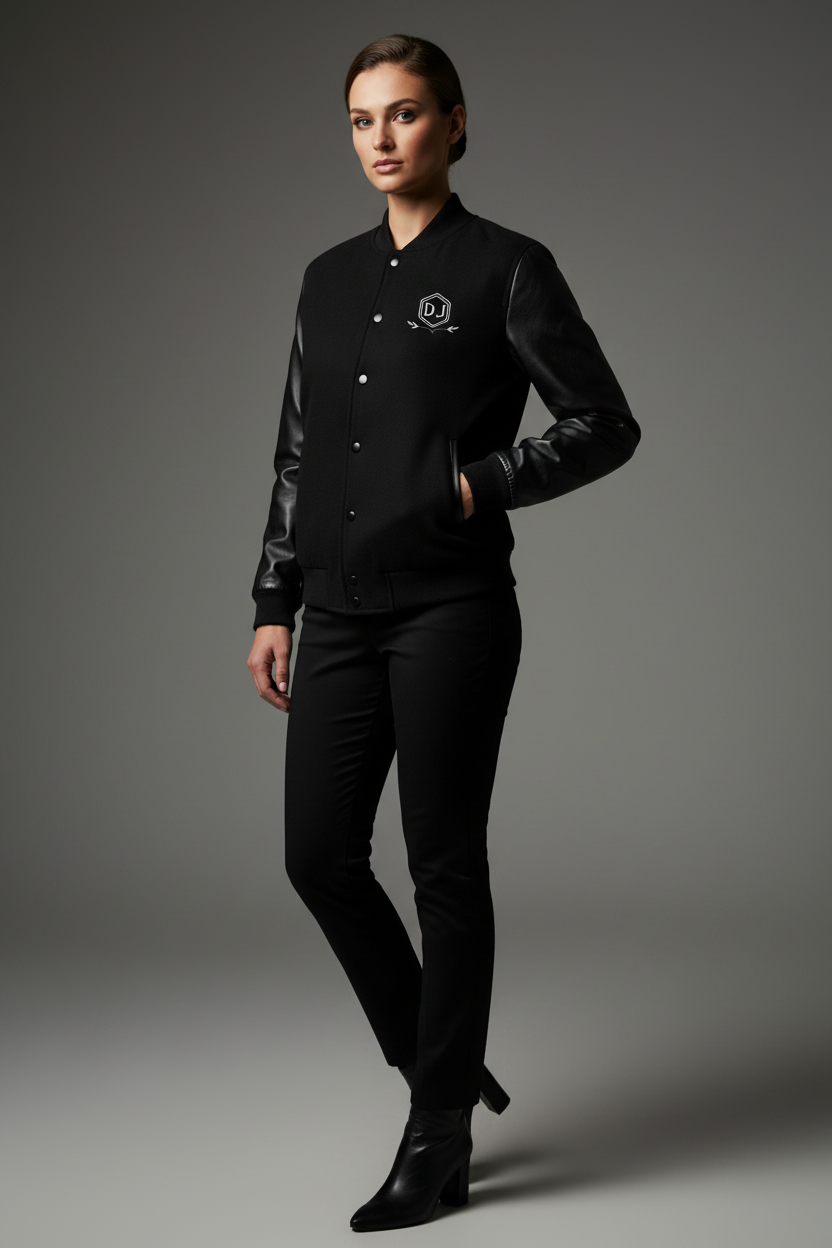 Daniel Jack All-Black Varsity - Female Model