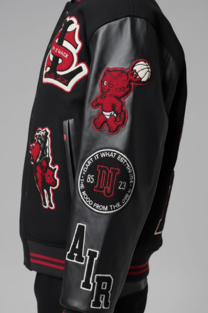 Daniel Jack Multi-Patch Jacket - Sleeve Detail