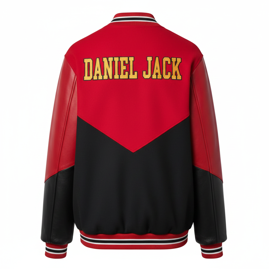 Daniel Jack Red Black Jacket - Back