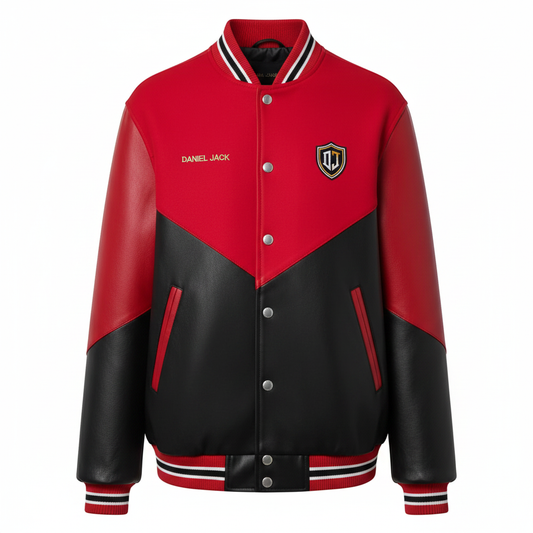 Daniel Jack Red Black Jacket - Front